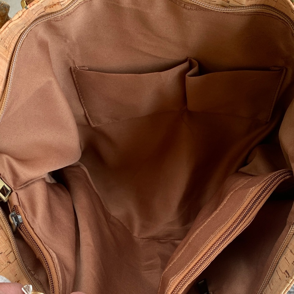 Elegant Floral Cork Tote Bag - Picture 14 of 16